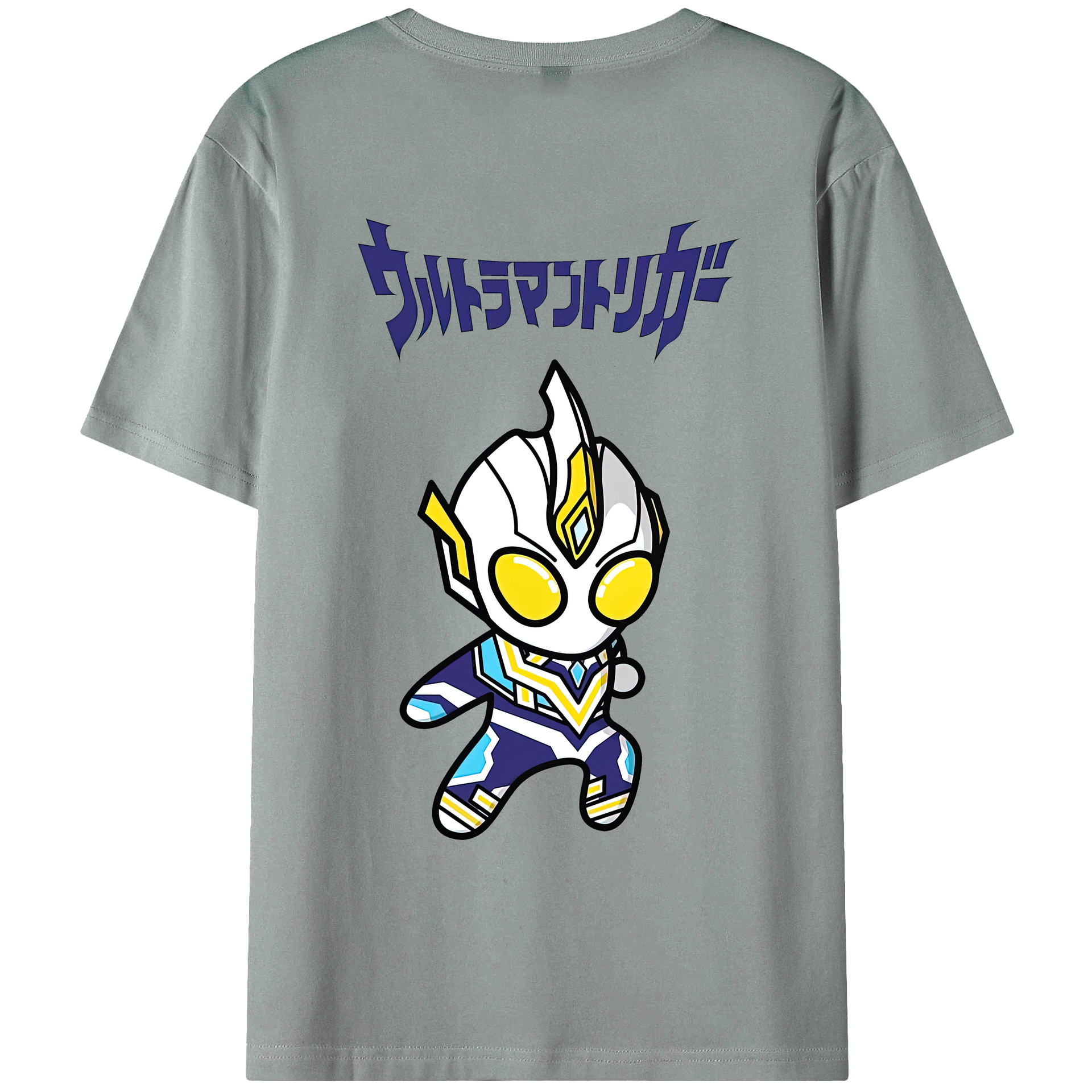 （画像用） ウルトラマン Ultraman 綿100％ メンズ半袖Tシャツ（バックプリント） 通気性